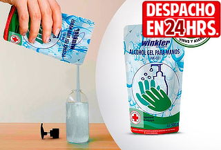  Recarga de Alcohol Gel de 500 Ml. ¡Desinfecta tus manos! 