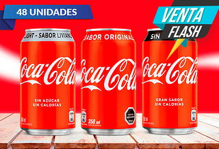 Pack de 48 Latas de Coca-Cola 350 cc a elección