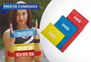  Pack de 3 Bandas Elásticas ¡Entrena en Casa! 