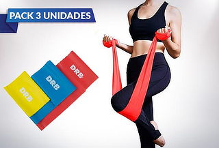  Pack de 3 Bandas Elásticas ¡Entrena en Casa! 