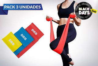  Pack de 3 Bandas Elásticas ¡Entrena en Casa! 