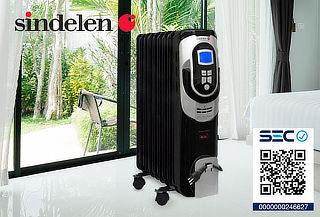 Calefactor oleoelectrico 2000W negro SINDELEN