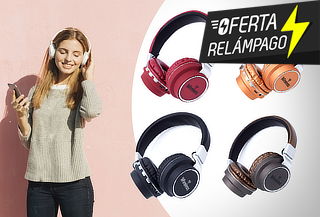 Audífonos Inalámbricos con Micro SD y Radio