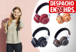Audífonos Inalámbricos con Micro SD y Radio