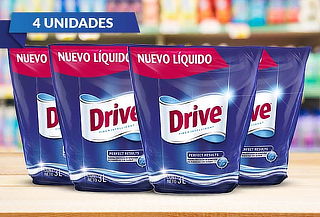 Pack de 4 Drive liquido 3LT Doypack