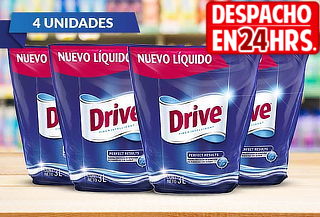 Pack de 4 Drive liquido 3LT Doypack