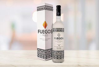 Piscolea con pisco Fuegos Transparente! 6 BOTELLAS!