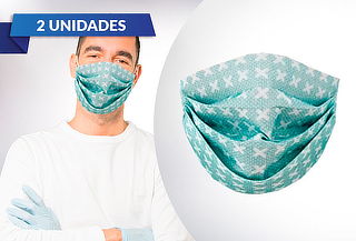 Pack 2 Mascarillas de Nanopartículas de Cobre Re-utilizables