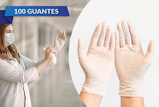 Caja de 100 Guantes de Vinilo Talla M