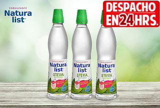 Pack 3 Naturalist Stevia / Sucralosa 270ml