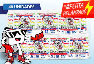 Pack 48 Rollos de Papel Higiénico Incoludido 28 Metros