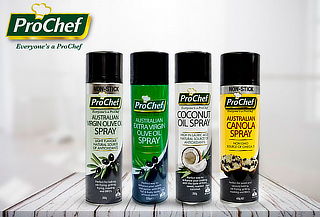 Pack 3 Aceites en Spray ProChef, Sabor a Elección