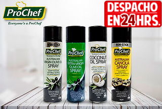 Pack 3 Aceites en Spray ProChef, Sabor a Elección