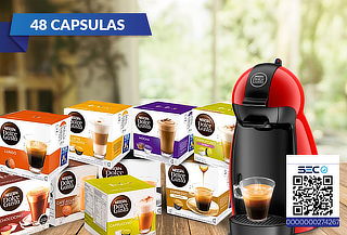 Cafetera DG Piccolo + 48 Capsulas Dolce gusto Chocochino
