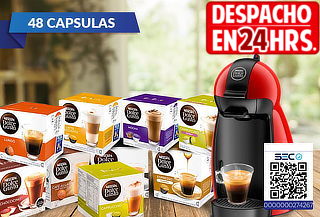 Cafetera DG Piccolo + 48 Capsulas Dolce gusto Chocochino 