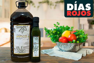 Aceite Oliva extra virgen de 5 Lt. + aceite oliva de 250 cc