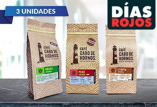 Pack de 3 Unidades de Café 250 gr Cabo de Hornos