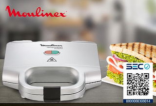 Sandwichera Ultra Compact Silver Moulinex