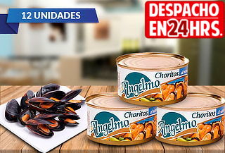 Pack de 12 Choritos Angelmo Aceite o Agua