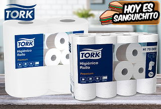 Pack 48 Rollos de Papel Higiénico Premium Tork 20 Mtrs