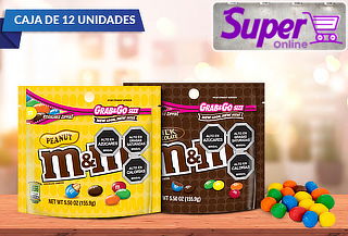 Caja de 12 M&M S Pouch de 156 Gramos.