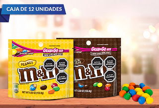 Caja de 12 M&M'S Pouch de 156 Gramos.