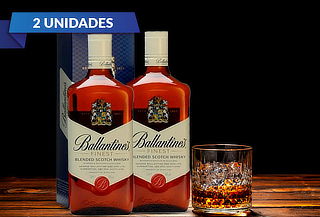 Celebra con Papá! 2 Whisky Ballantines 6 años Finest 750 ml 