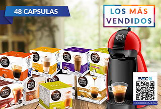 Cafetera DG Piccolo + 48 Capsulas Dolce gusto Chocochino