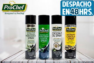 Pack 3 Aceites en Spray ProChef, Sabor a Elección