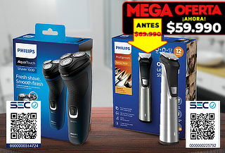 El Mejor Regalo! Pack de Afeitadora +Multigroom + Travel Bag