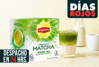 Pack 4 cajas tea lipton matcha green 15 unidades c/u