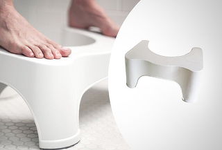 ¡Mejora tu postura al ir al baño! Taburete de Baño