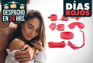 Vive la pasión con un Kit erótico Dominatrix color Rojo