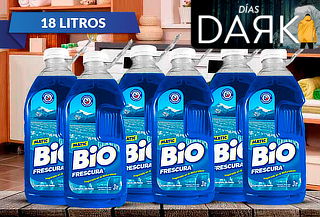 18 Litros Detergente Líquido Bio Frescura, aroma a elección