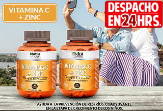 Pack de 2 Frascos de VITAMINA C + Zinc Masticable