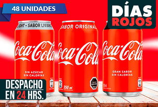 Pack de  48 Latas de Coca-Cola 350 cc a elección