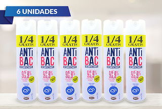 ¡Super Pack! 6 Antibac 220 cc + Despacho en Stgo