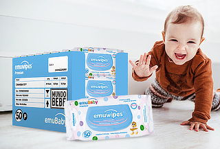 Pack 24 Paquetes Emuwipes® 50P Emubaby