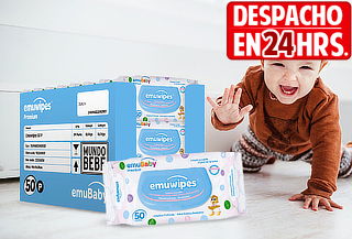 Pack 24 Paquetes Emuwipes® 50P Emubaby