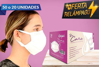 Pack de 20 o 50 Mascarillas Desechables 3 Pliegues