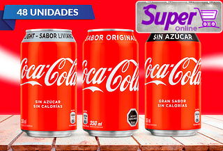 Pack de 48 Latas de Coca-Cola 350 cc a elección