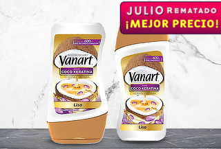 Pack Vanart Shampo mas acondicionador Cabello liso 600 Ml