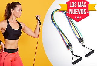 ¡Entrena desde casa! Set de 5 Bandas elásticas 