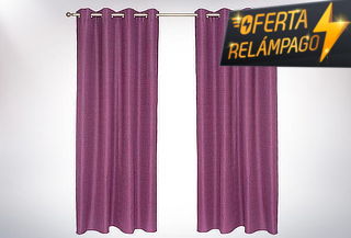 Set Cortina Blackout Térmico 140X220 Cm