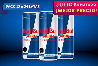 PACK 12 o 24 LATAS DE REDBULL NORMAL 250 CC