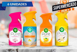 Pack de 6 Airwick Pure Aerosol, Aroma a elección