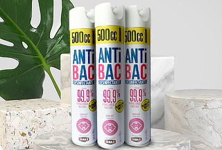 ¡Super Pack! 3 Desinfectante Aerosol Antibac Tanax de 500cc