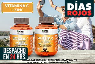 Pack de 2 Frascos de VITAMINA C + Zinc Masticable