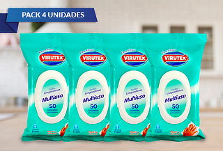 Pack de 4 Toallitas Limpiadoras Multiuso Virutex