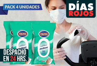 Pack de 4 Toallitas Limpiadoras Multiuso Virutex